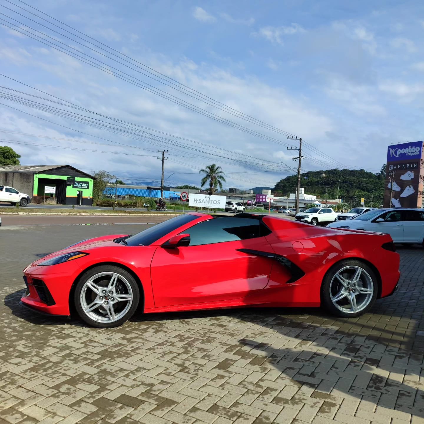 Aplicação de película automotiva em CORVET2